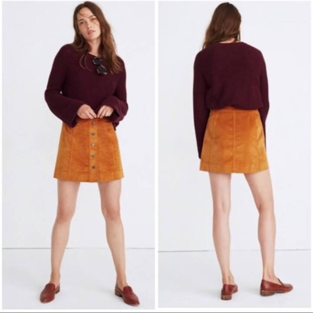Madewell Velveteen Skirt